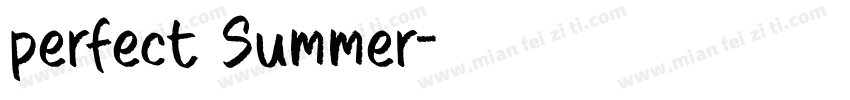perfect Summer字体转换